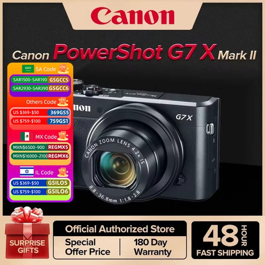 קאנון powershot g7x סימן ii i נייד כרטיס קטן מצלמה דיגיטלית 4k וידאו אנטי לנער vlog חיצונית חי הזרמת g7x2